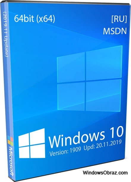 Windows 10 x64 1909 с официального сайта microsoft на русском