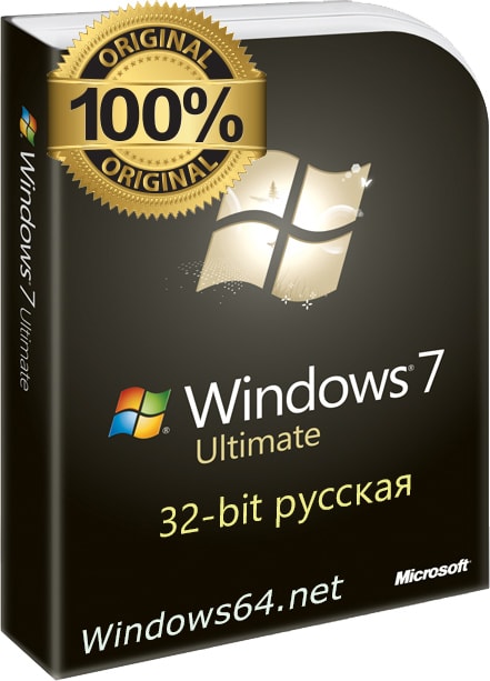 Чистый windows 7 ultimate x86 оригинальный образ SP1 на русском