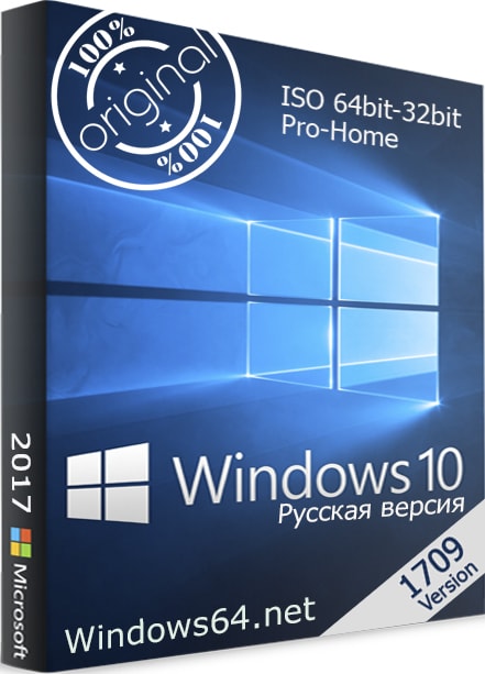 Windows 10 1709  оригинальные образы Fall Creators Update (Pro-Home-x64-x86)