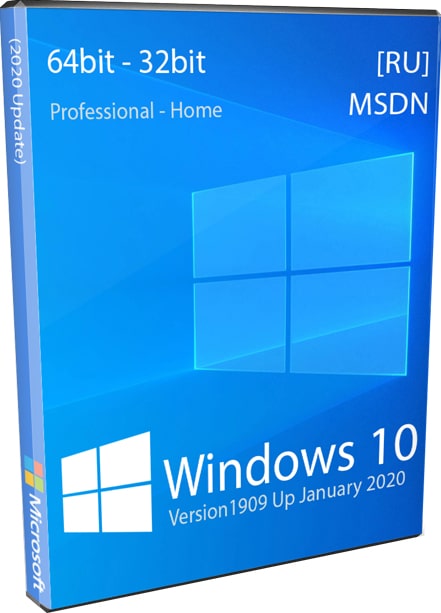 MSDN Windows 10 pro-home x64 x86 1909 официальный образ 2020