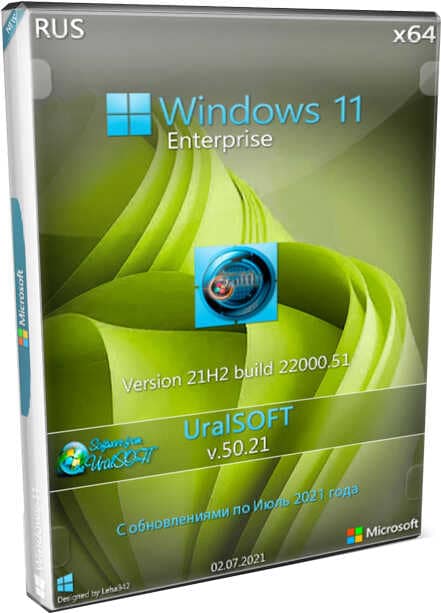 Windows 11 64bit 21H2 RUS с программами