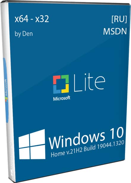 Windows 10 Lite для слабых ноутбуков и ПК 21H2 19044.1320