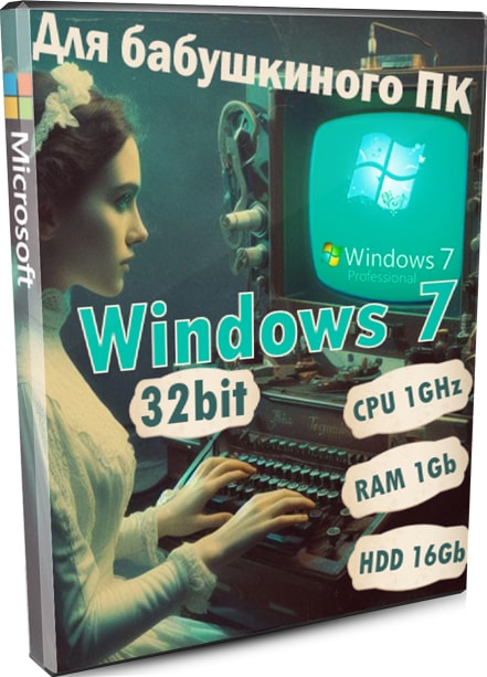 Windows 7 Professional Lite 32-бит на русском iso 1.60 ГБ для старого ПК