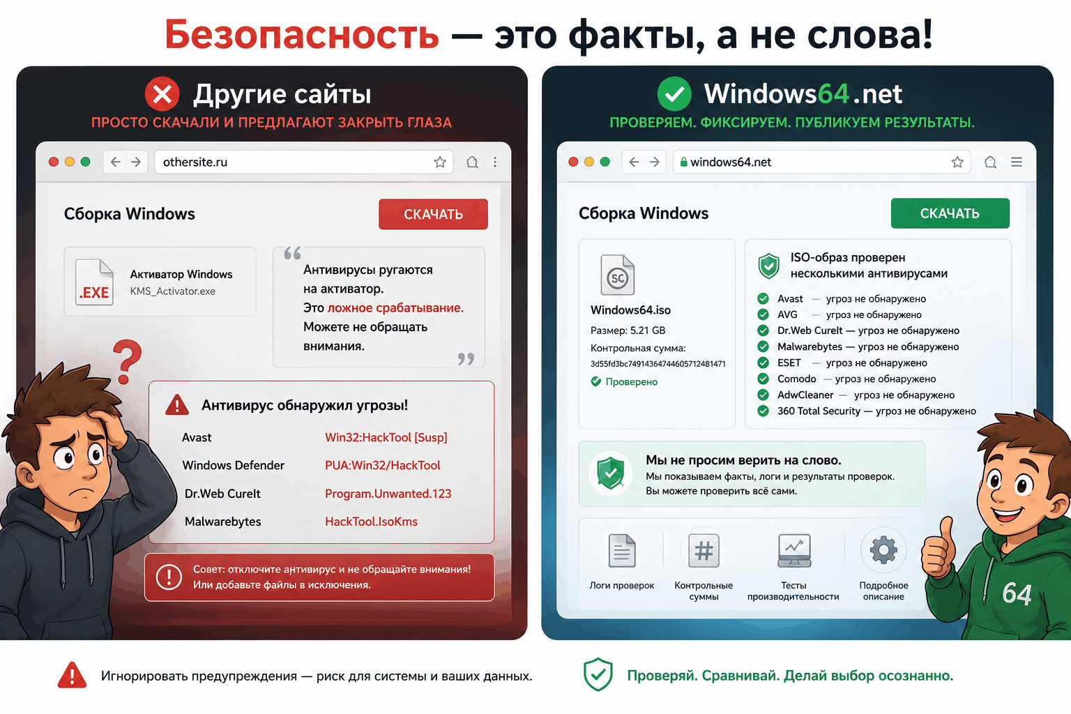 А чем докажете, что сборка безопасна?
