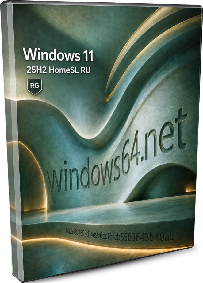 Windows 11 25H2 HomeSL RU оригинал без лишнего - для дома, учёбы и работы